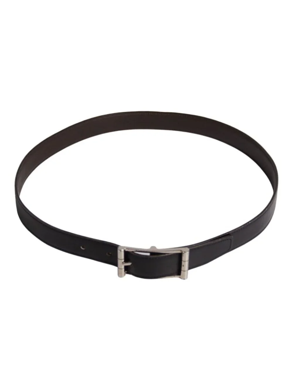 Hermes Belt Reversible Leather Buckle 85 Black